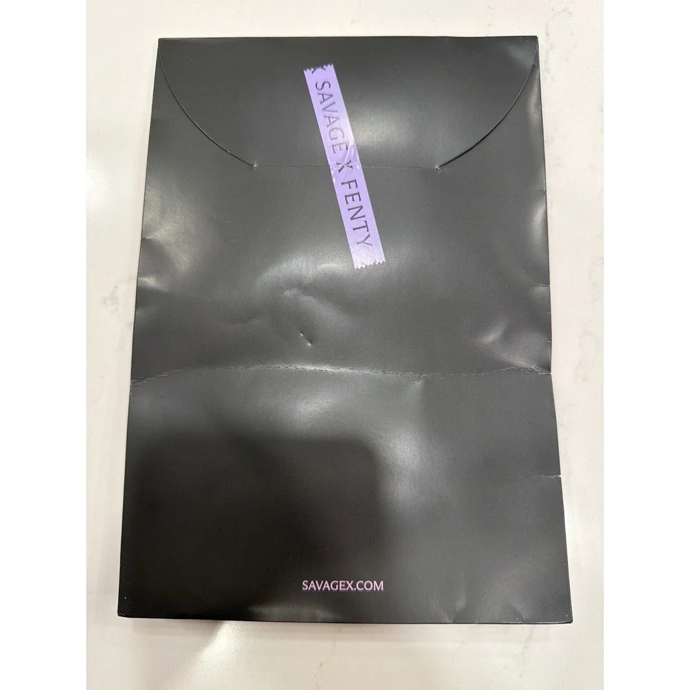 Savage X Fenty Blue Sheer Thigh High Stockings with Back Seam Size M/L - Picture 4 of 4